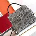 Crystal Embellished Female Handbag