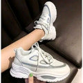 White Chunky Sole Sneakers