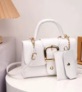 Buckle Flap Handbag with Mini Coin Purse