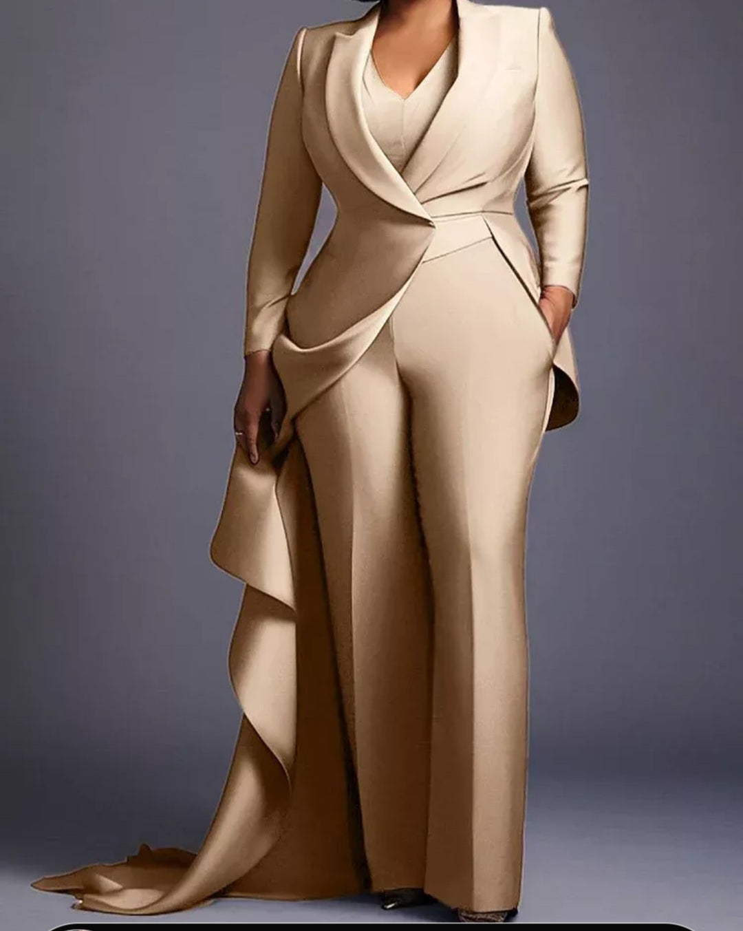 Pearl Queen Satin Maxi Dress