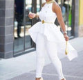 Ivory Peplum Power Set